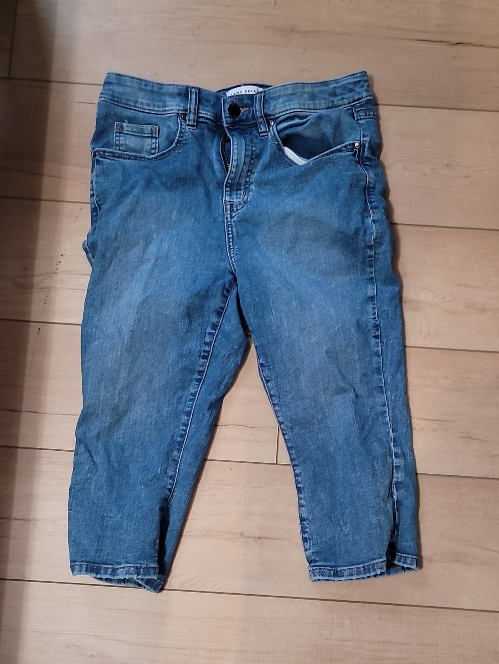 Lane Bryant Blue Cropped Ankle Jeans